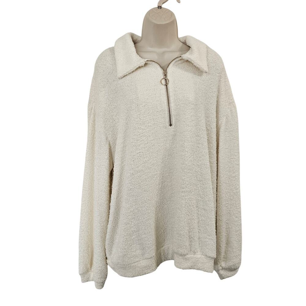SHOW ME YOUR MUMU Sadle Pullover Sweater in Off-White Size XL